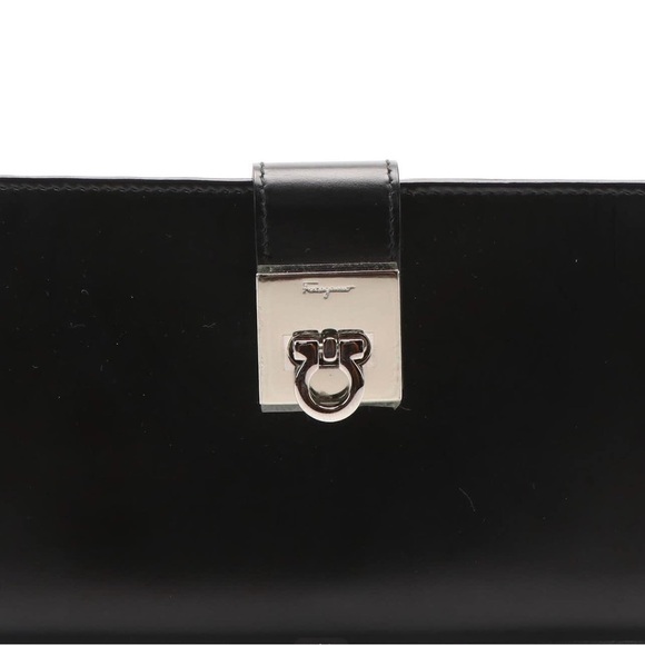 Salvatore Ferragamo Authentic Gancini Continental Black leather Wallet - Picture 8 of 8